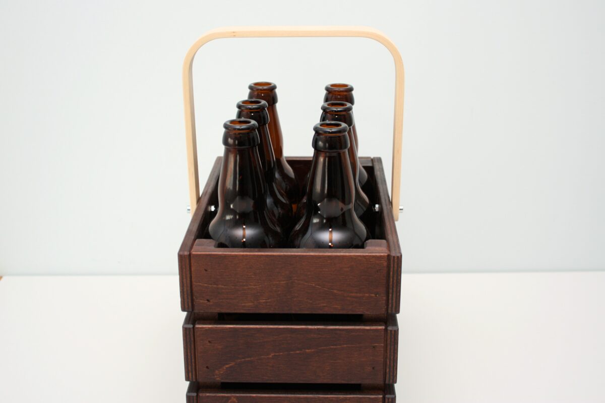 Koka alus kaste - Brūns groziņš 