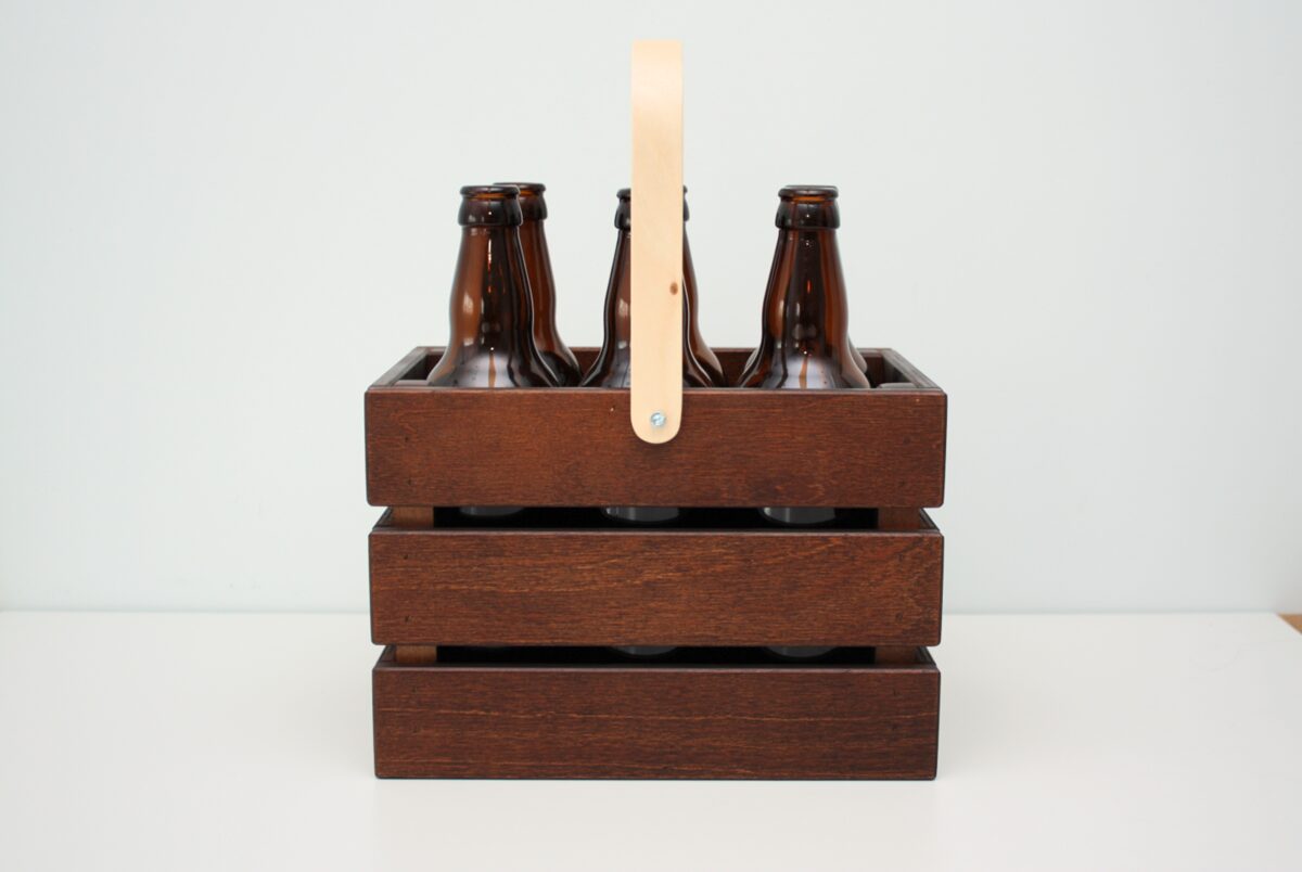 Koka alus kaste - Brūns groziņš 