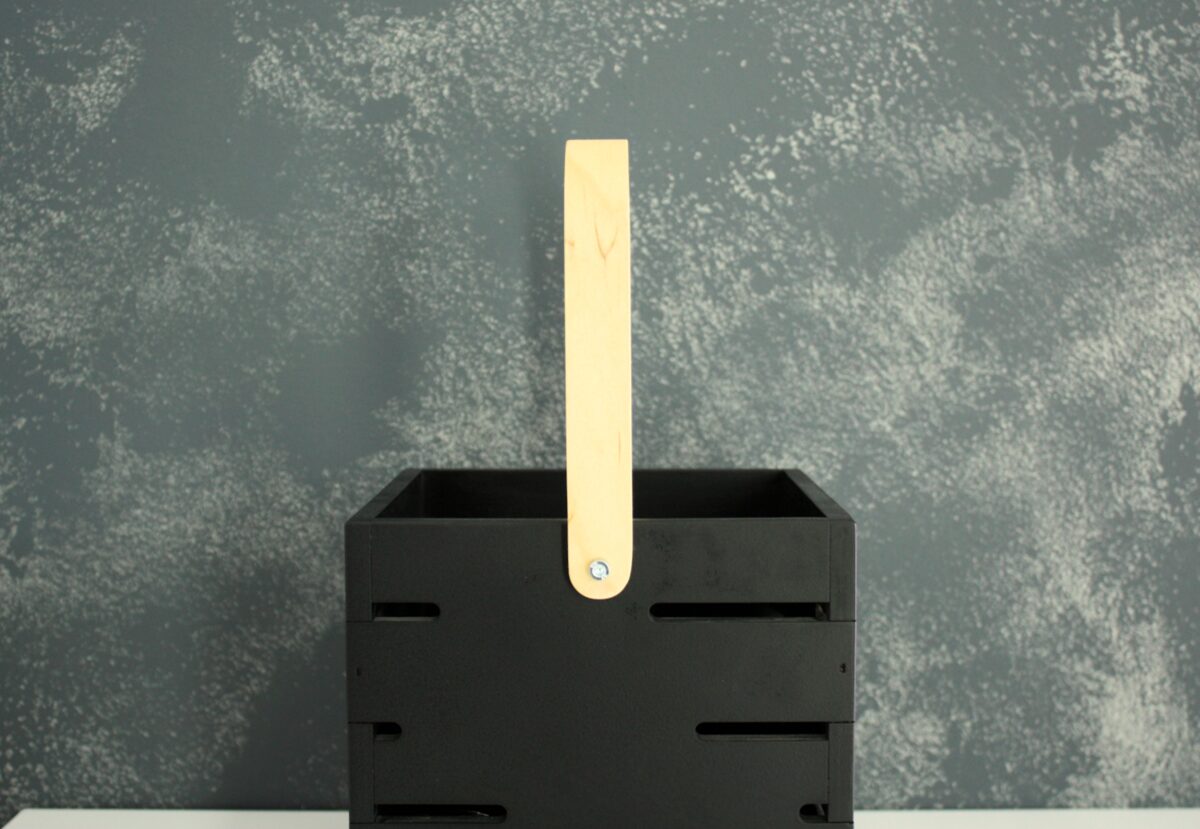 Alus kaste/groziņš ar liektu rokturi (melns)