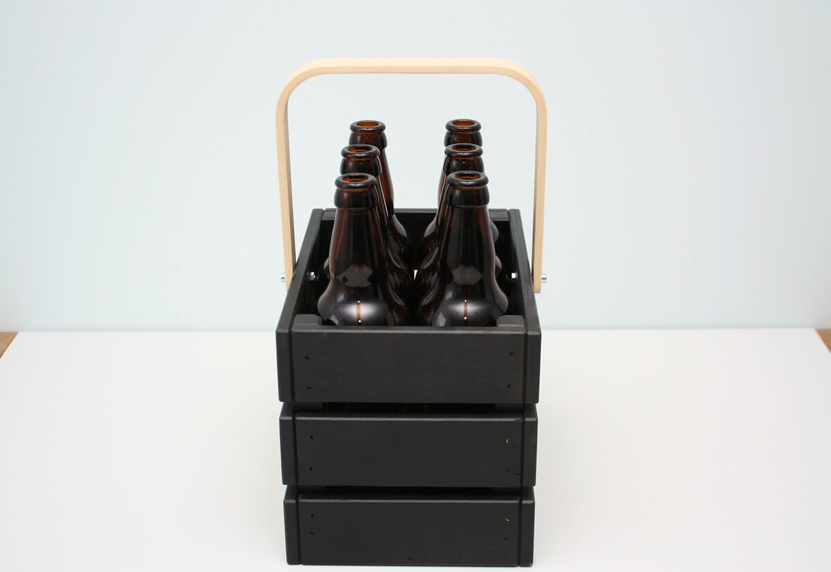Melns groziņš - alus kaste 6 pudelēm