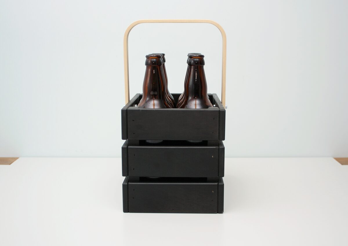 Koka alus kaste - Melns groziņš