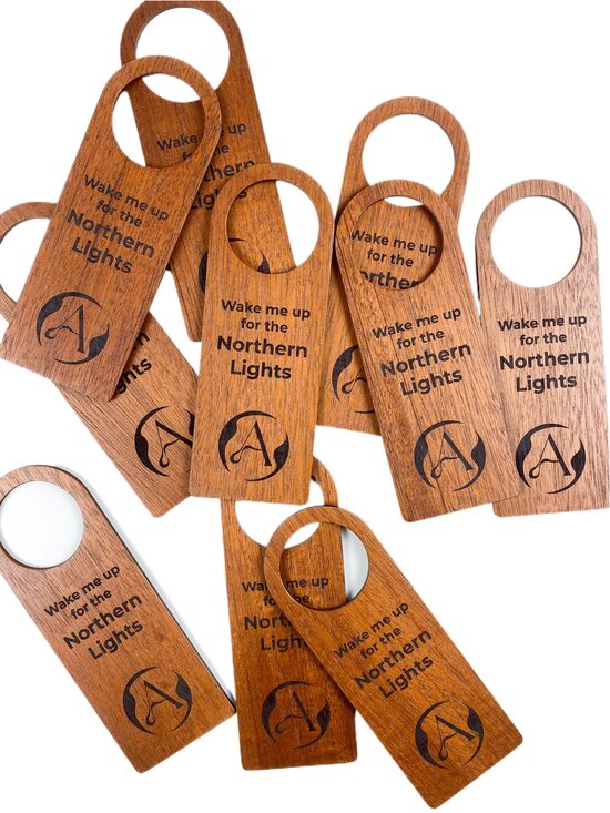 Door hanger -Room service sign. 