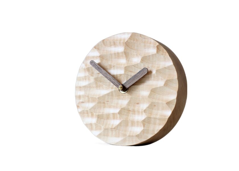 Wood desk clock - Maple 