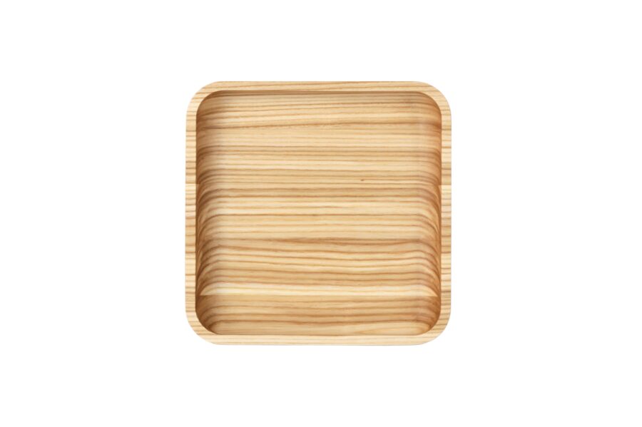 Wooden square bowl