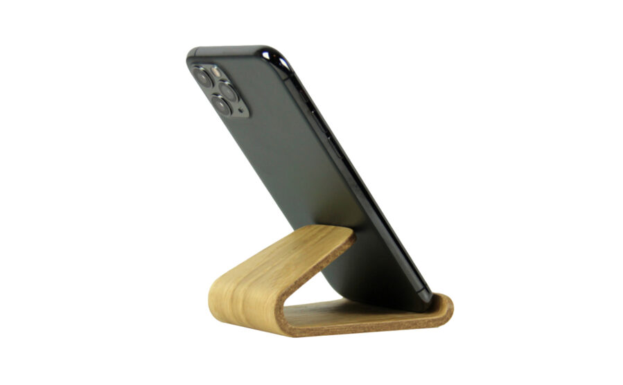 Oak phone holder
