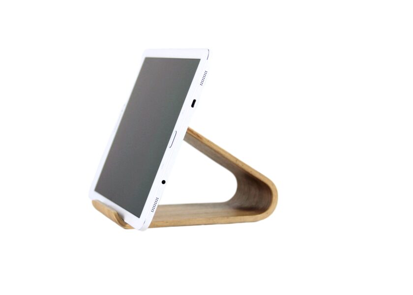 Wooden tablet stand