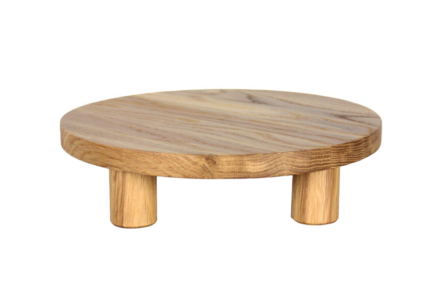 Pedestal tray. Wooden pedestal stand