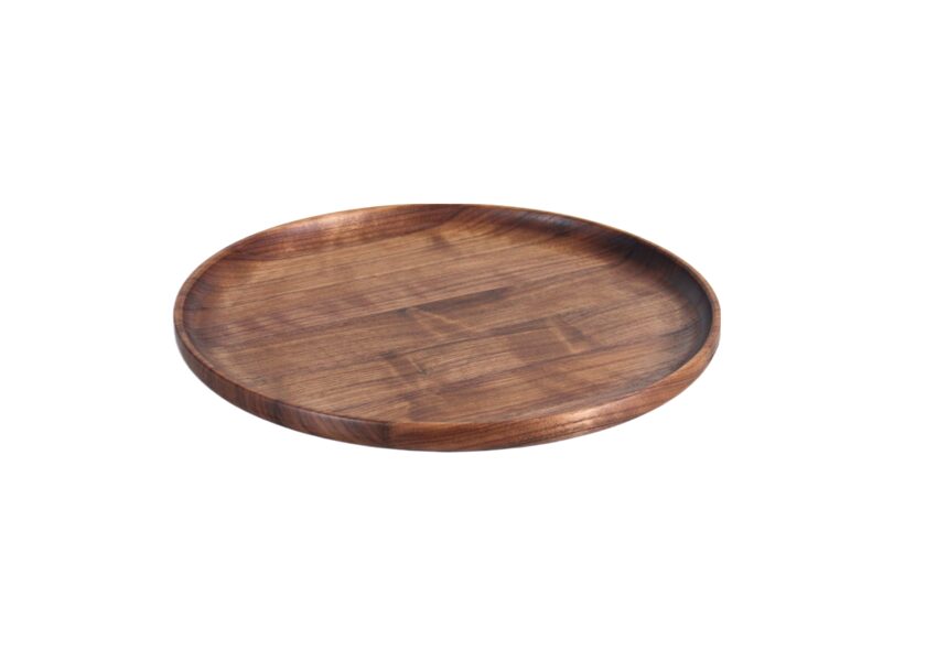 Walnut wood plate