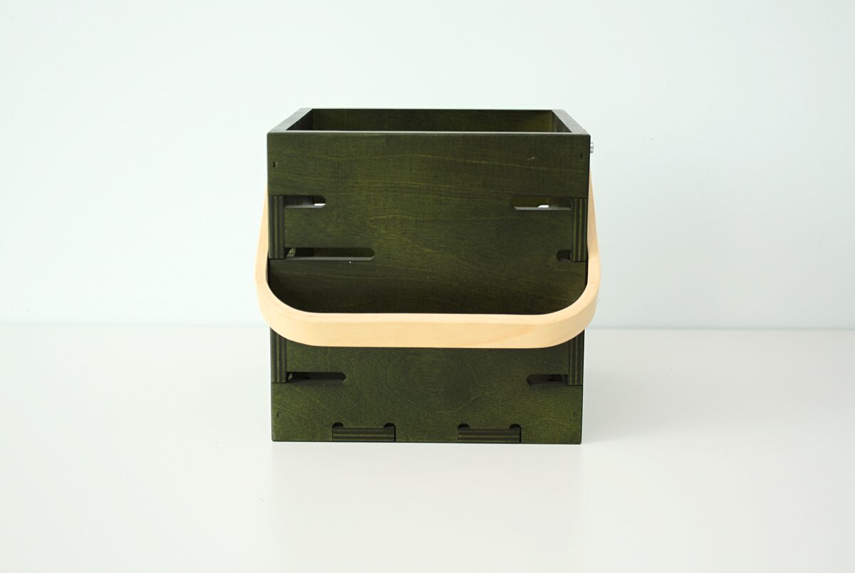 Alus kaste/groziņš ar liektu rokturi (zaļš)