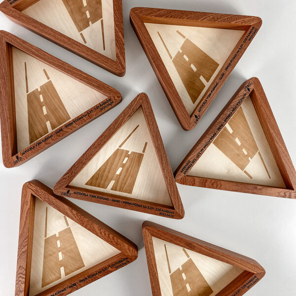 Wood design trays