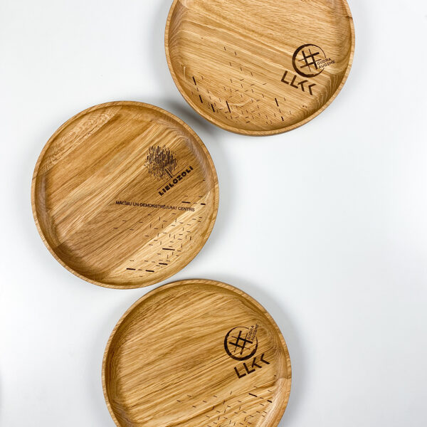 Wood serving platters