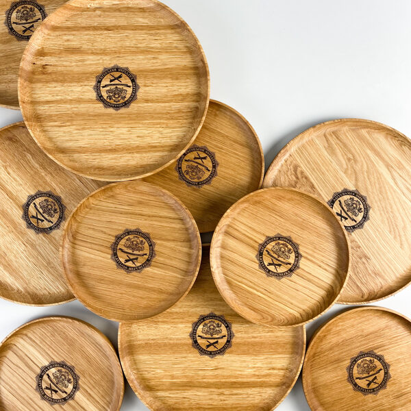 Wood serving platters