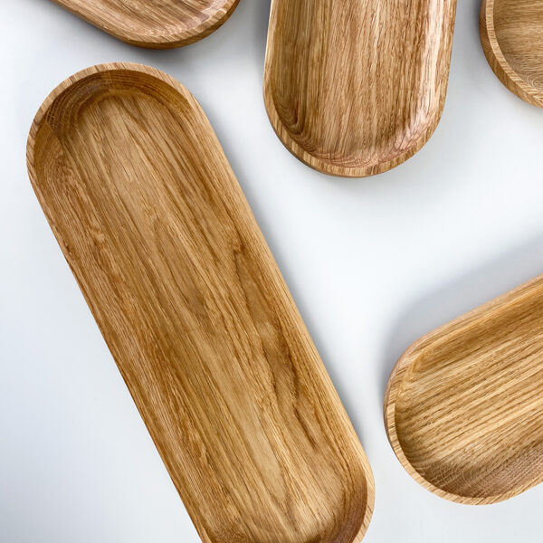 Wood serving platter
