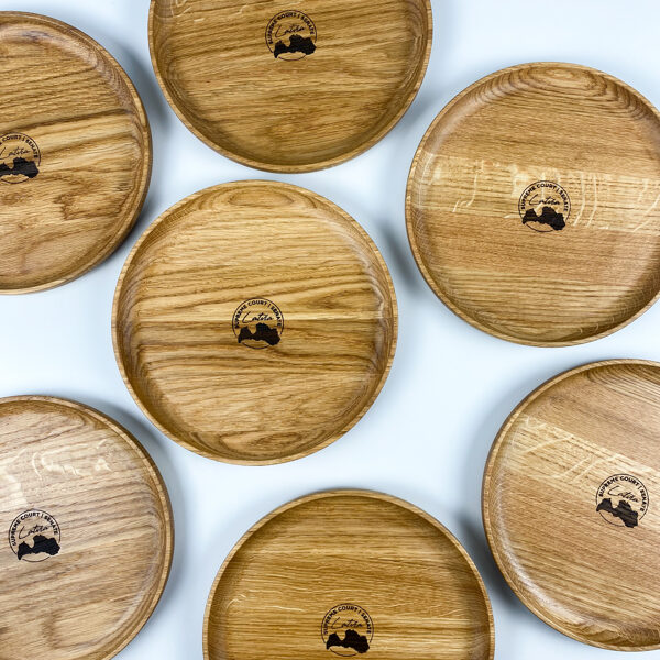 Wood serving platters