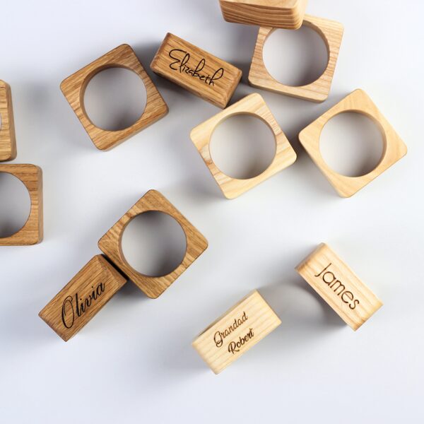 Personalizēti salvešu gredzeni