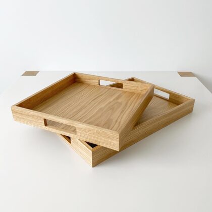wooden serving trays