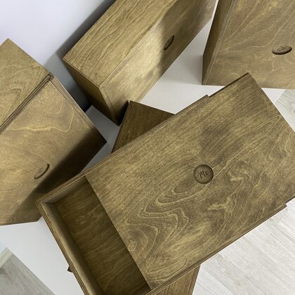 wooden boxes