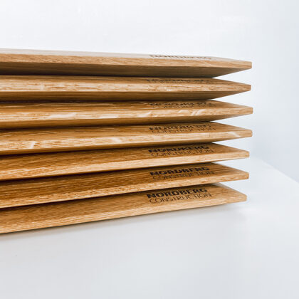 engraved wooden boards