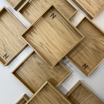 wooden serving trays