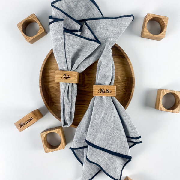 Wooden napkin rings