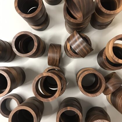 wooden napkin rings