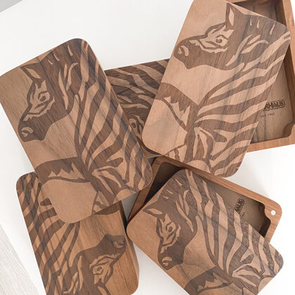 engraved walnut wood boxes