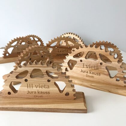 wooden trophies