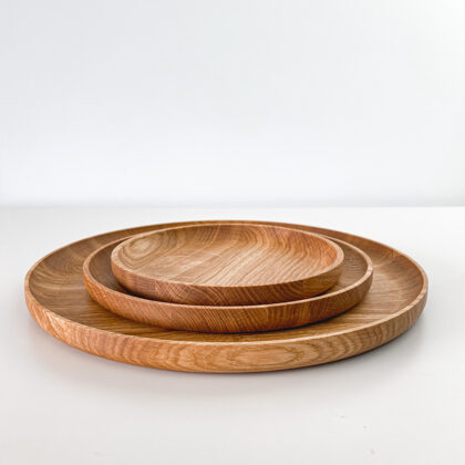 oak wood plates
