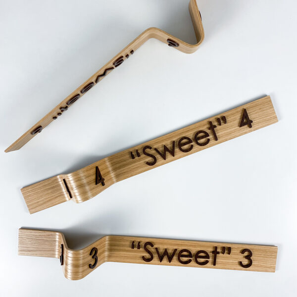 Wooden wall signs - Bentwood hotel room signs