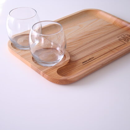 wooden serving plate