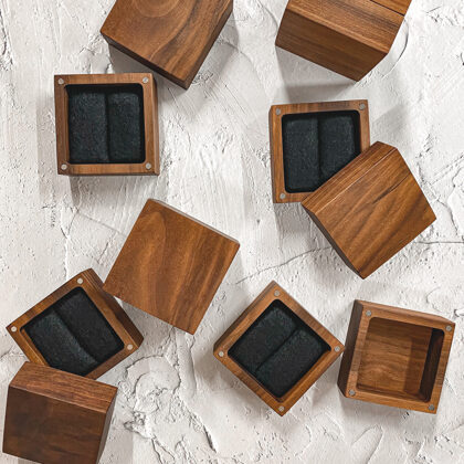 walnut wood ring box