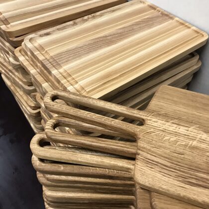 wooden kitchen boards