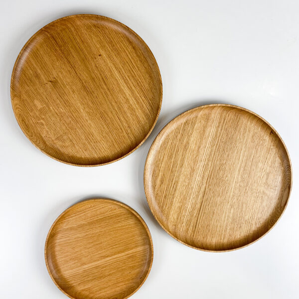 oak wood platters