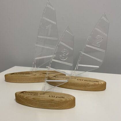 wooden boat trophy