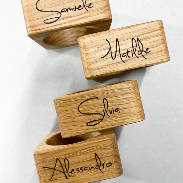 napkin rings with names