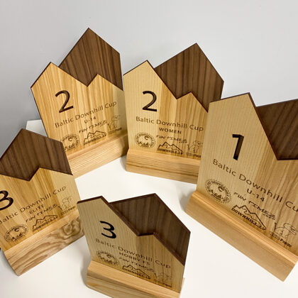 wooden trophies
