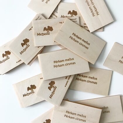 wooden business cards
