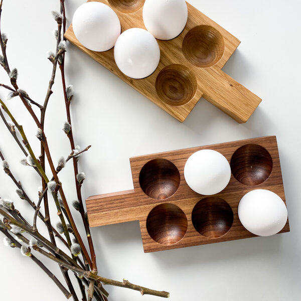 Wooden egg holders