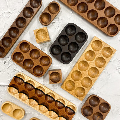 wooden egg holders