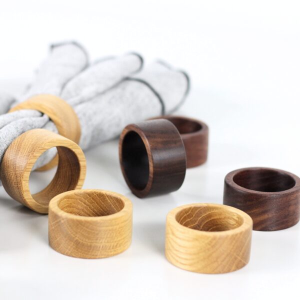 Wooden napkin rings