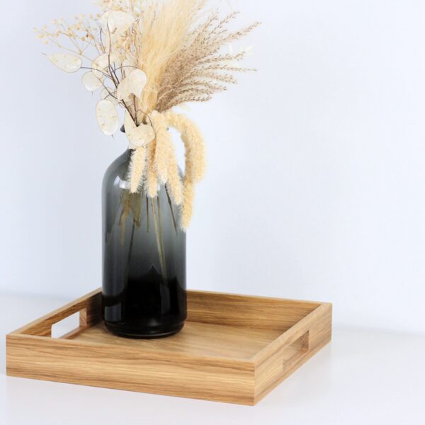 Oak wood serving tray