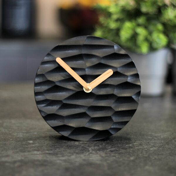 Table clock - Desk clock - Black clock