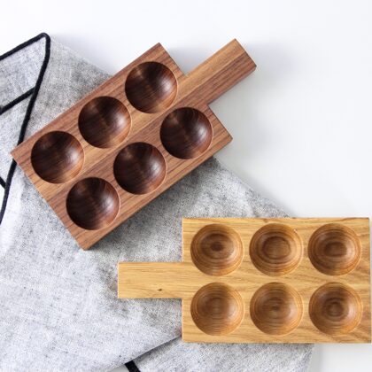 wood egg holders