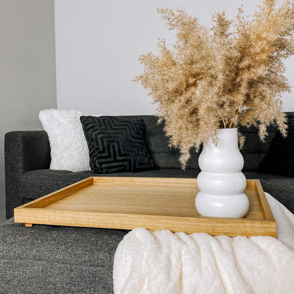 Ottoman tray - wood serving tray