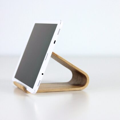wood tablet holder