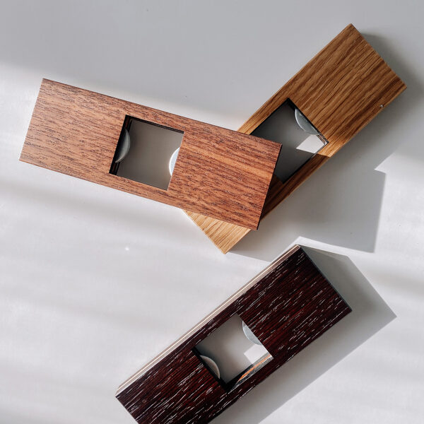 Wood bottle openers