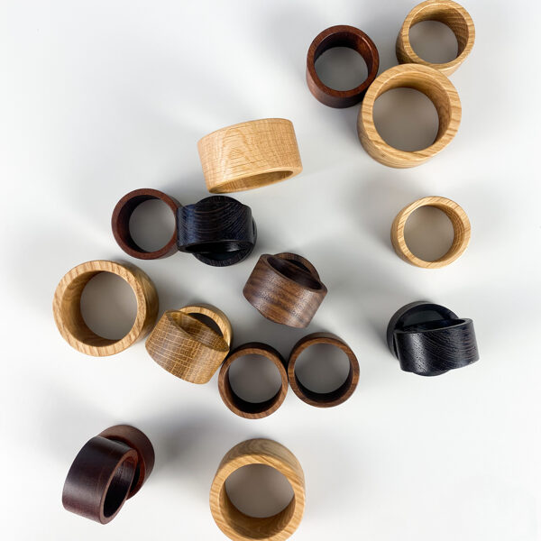 Wood napkin rings