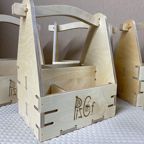 Wooden Cutlery holder for restaurant