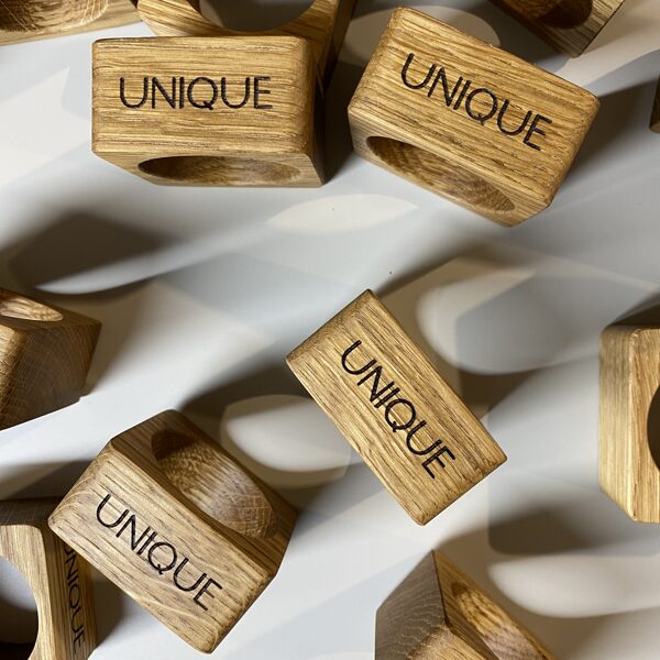 Wood napkin rings