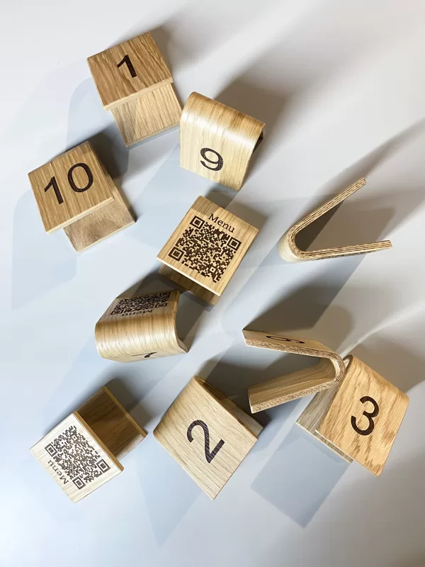 QR koda zīme - Galda numuriņi